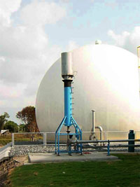 500 Nm3/hr BKE Open Biogas Flare